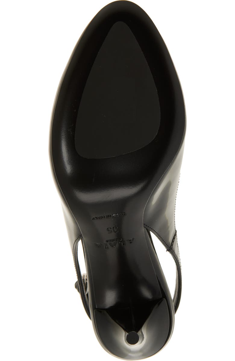 Alaïa Decollete Slingback Ankle Strap Pump, Alternate, color,