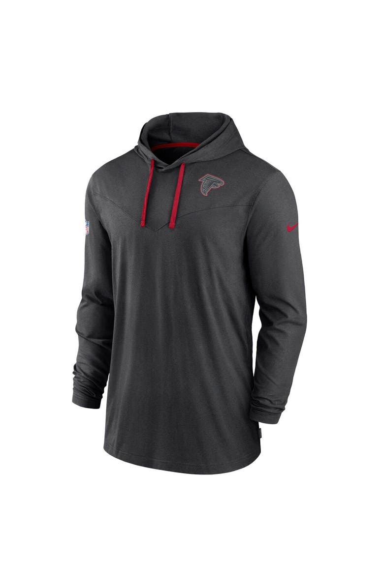 Nike Men's Nike Black Atlanta Falcons Sideline Pop Performance Pullover Long Sleeve Hoodie T-Shirt, Alternate, color, 