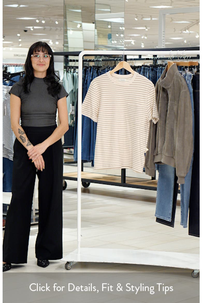 Ribbed Jacquard Stripe T-Shirt video