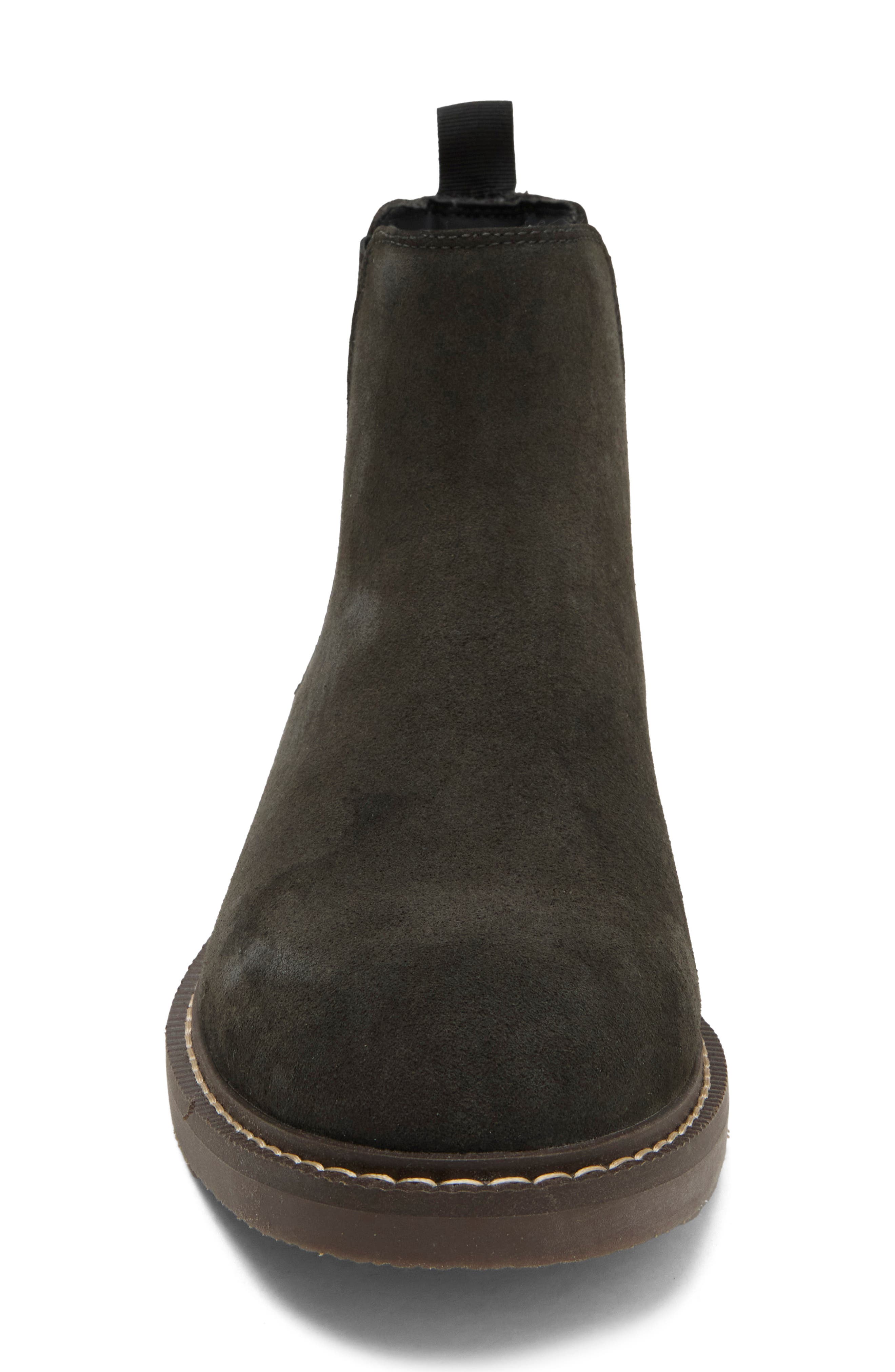 Todd Faux Leather Chelsea Boot, Alternate, color, GREY CHARCOAL