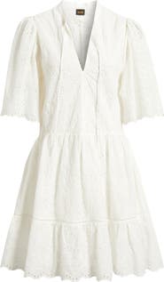 BOSS Orange Cotton Broderie Dress