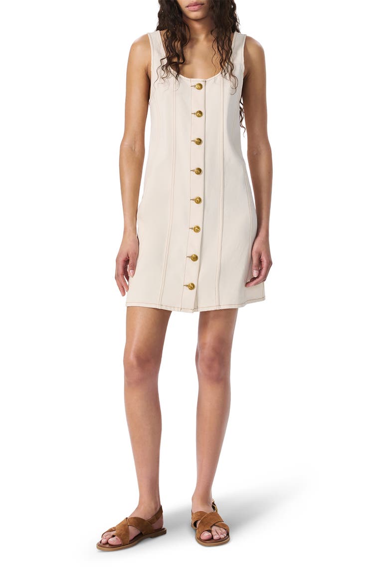 Laney Featherweight Cotton Blend Minidress, Main, color, ECRU