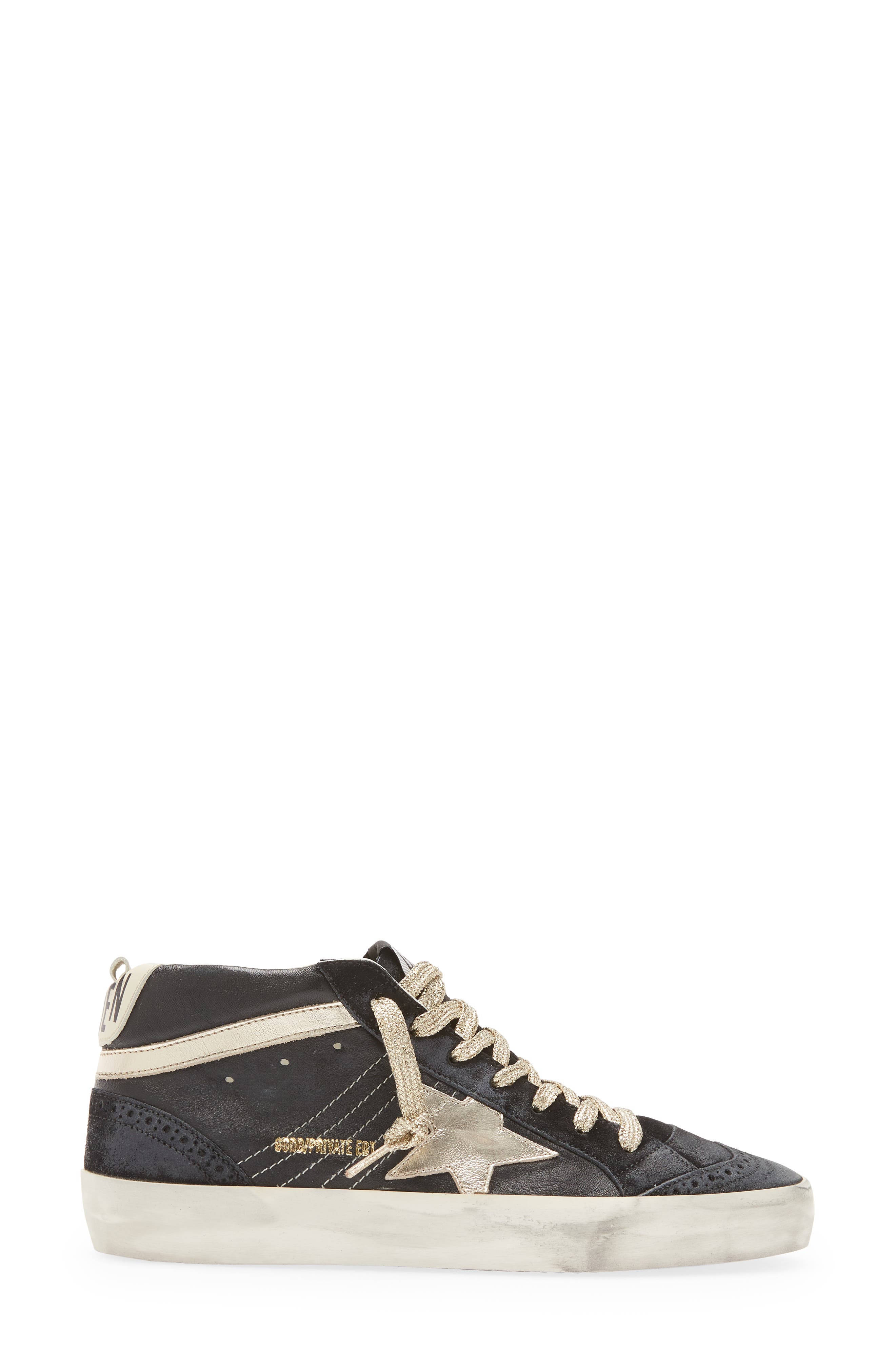 Golden Goose Mid Star Glitter Sneaker, Alternate, color, 