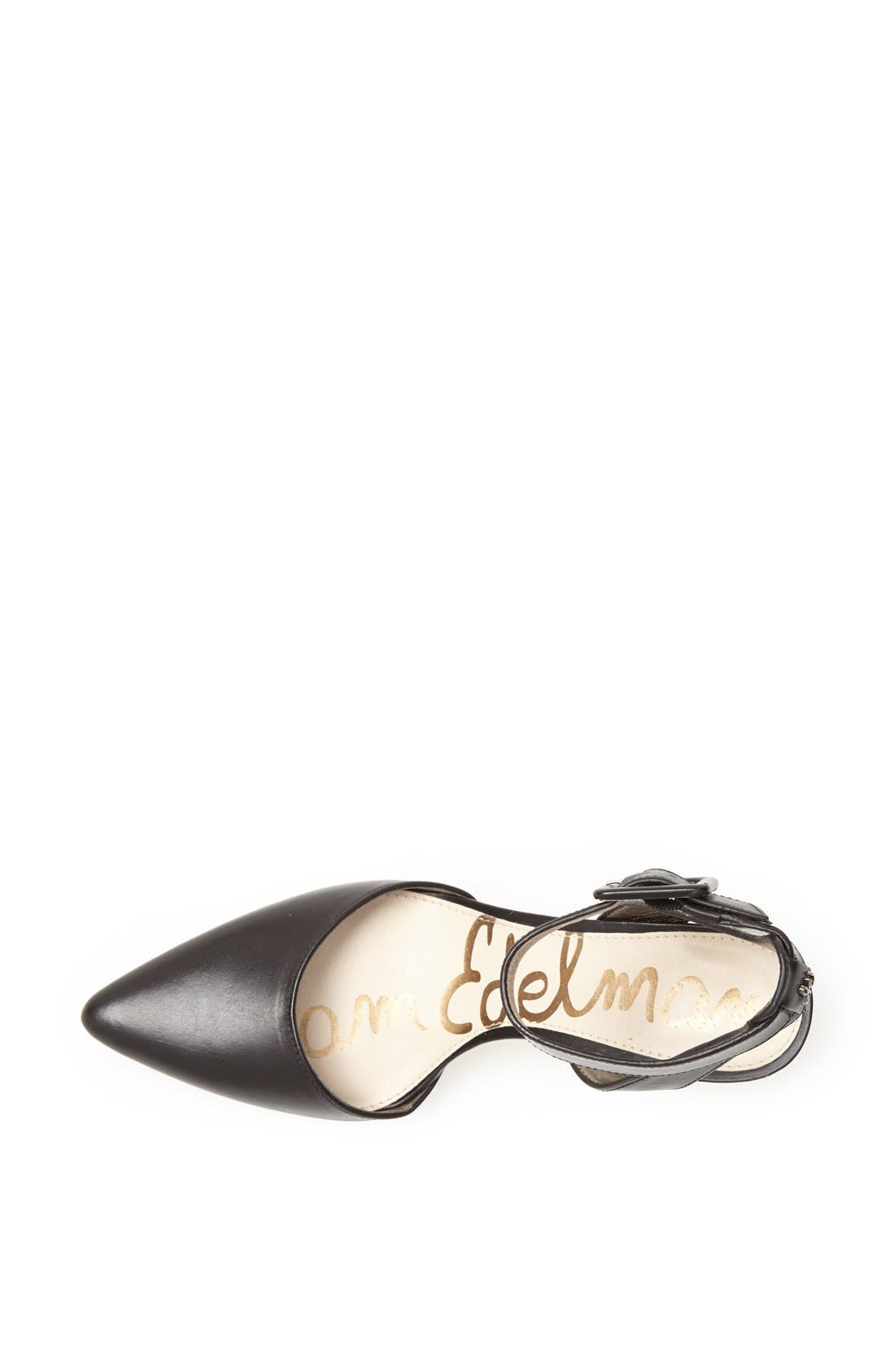 'Okala' Pump, Alternate, color, BLACK LEATHER