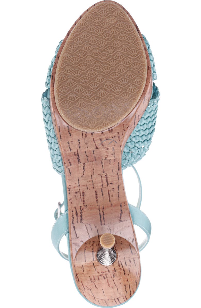 Nina Empire Ankle Strap Sandal, Alternate, color, Aqua