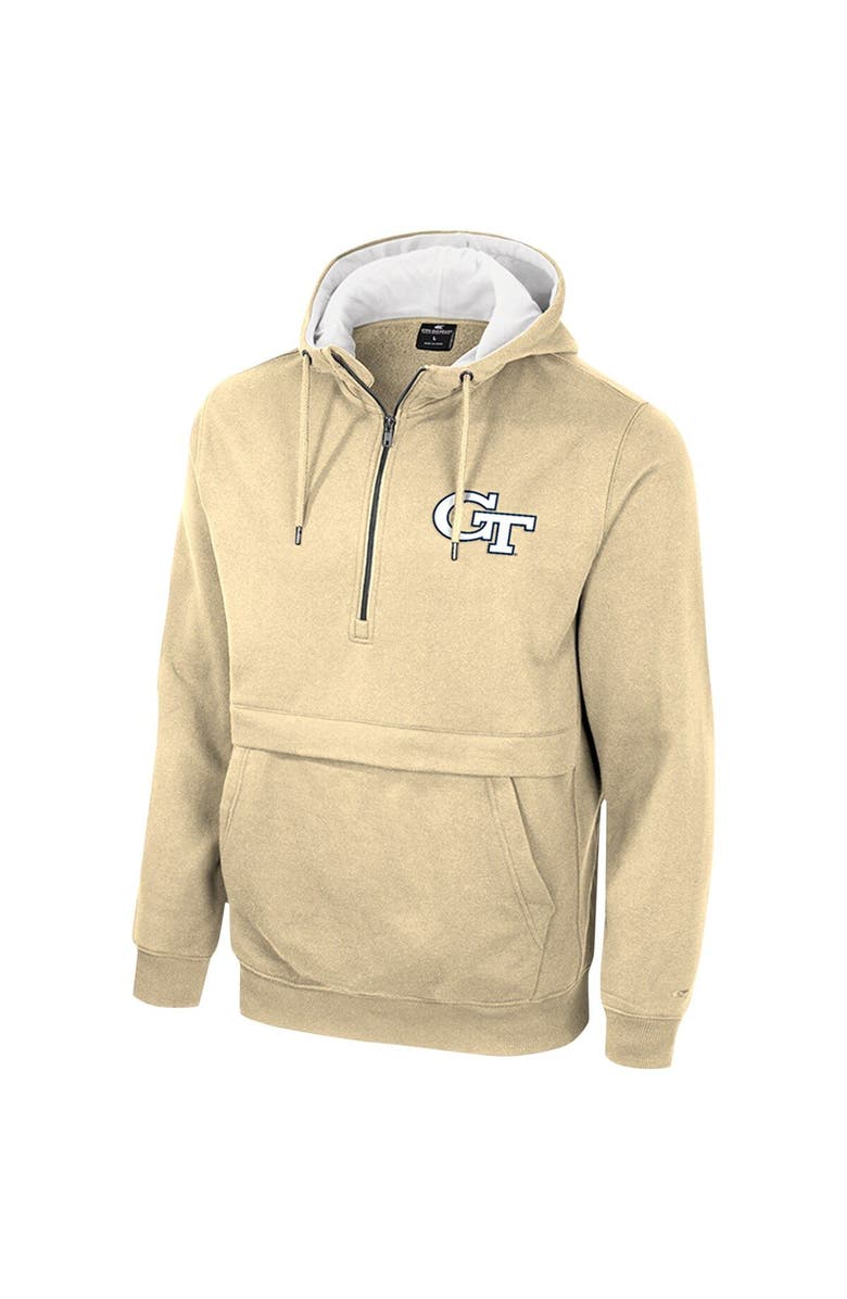 COLOSSEUM Men's Colosseum Gold Georgia Tech Yellow Jackets Team Half-Zip Pullover Hoodie, Alternate, color, 