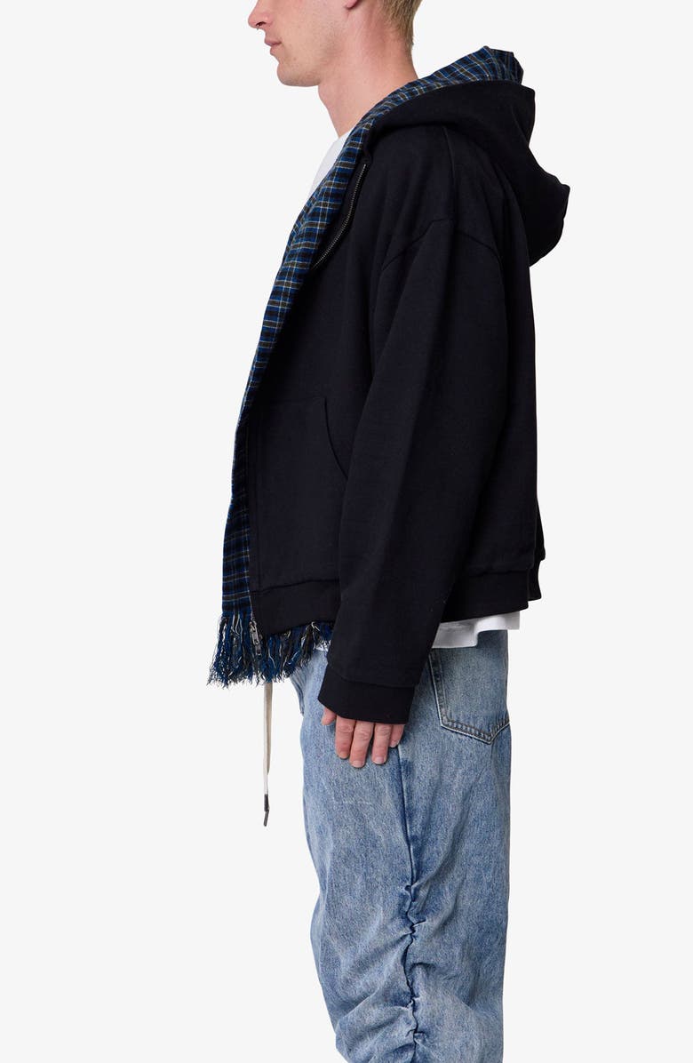 mnml Scarf Full Zip Hoodie, Alternate, color, Black