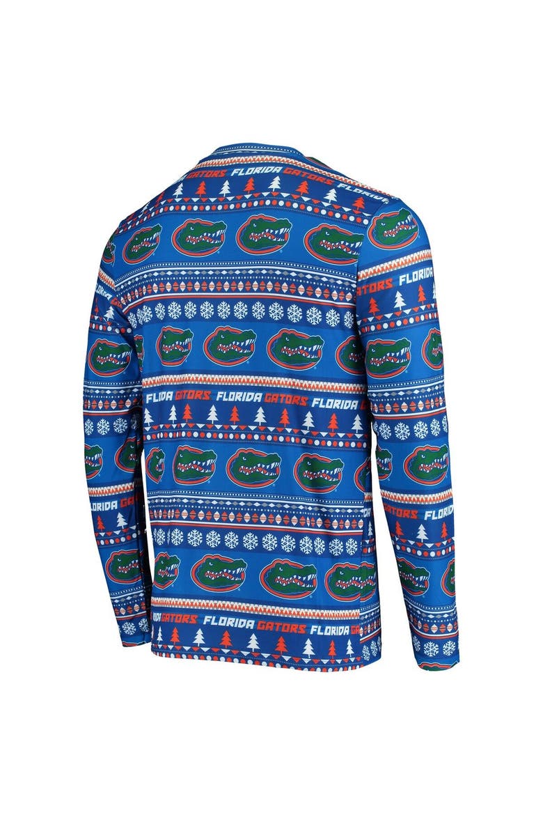 Men's Concepts Sport Royal Florida Gators Ugly Sweater Knit Long Sleeve Top and Pant Set, Alternate, color, Royal