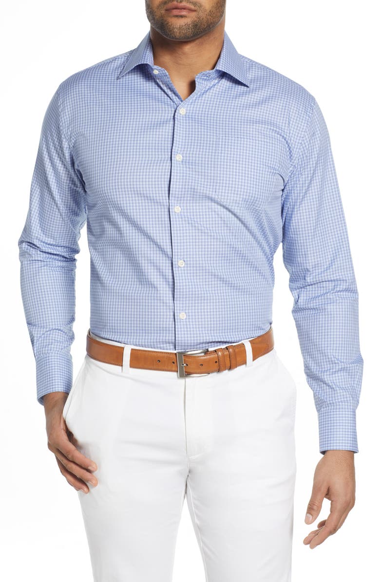 Peter Millar Robinson Gingham Check Button-Up Shirt, Main, color, 