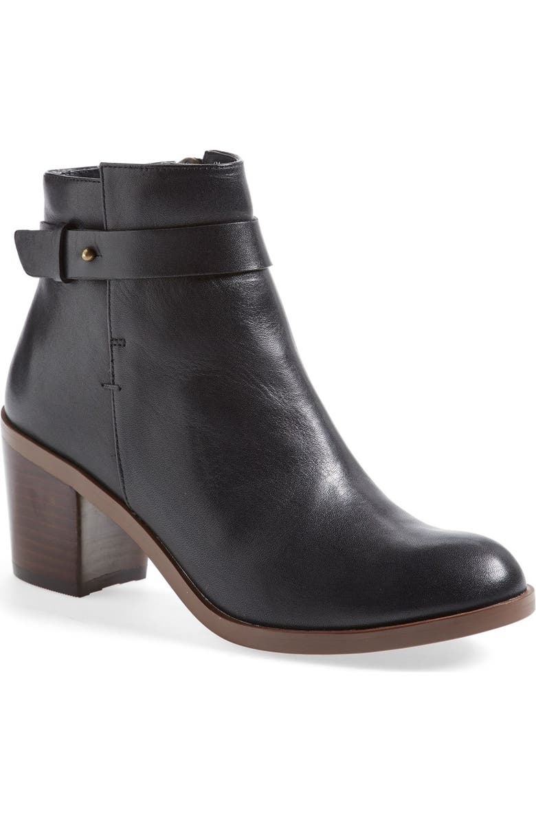 Halogen<sup>®</sup> 'Glenna' Leather Ankle Bootie, Main, color,