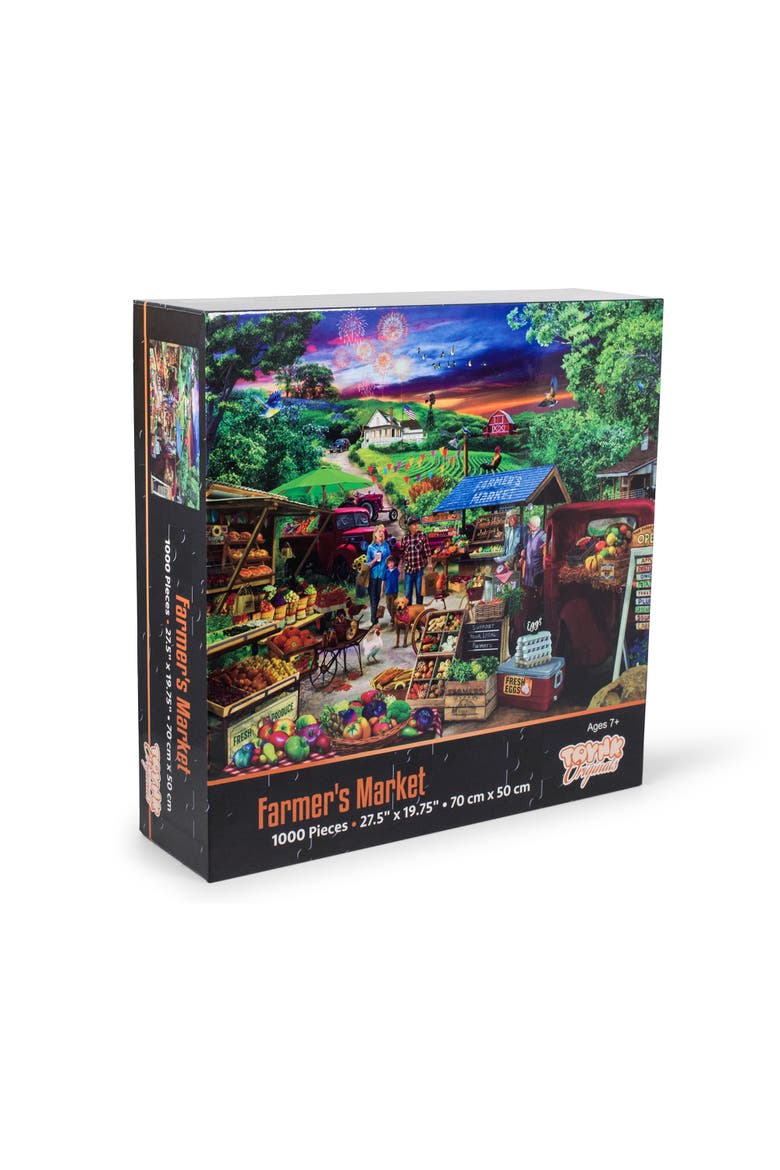 Farmer's Market Country Bumpkin 1000 Piece Jigsaw Puzzle, Main, color, Multi-Color