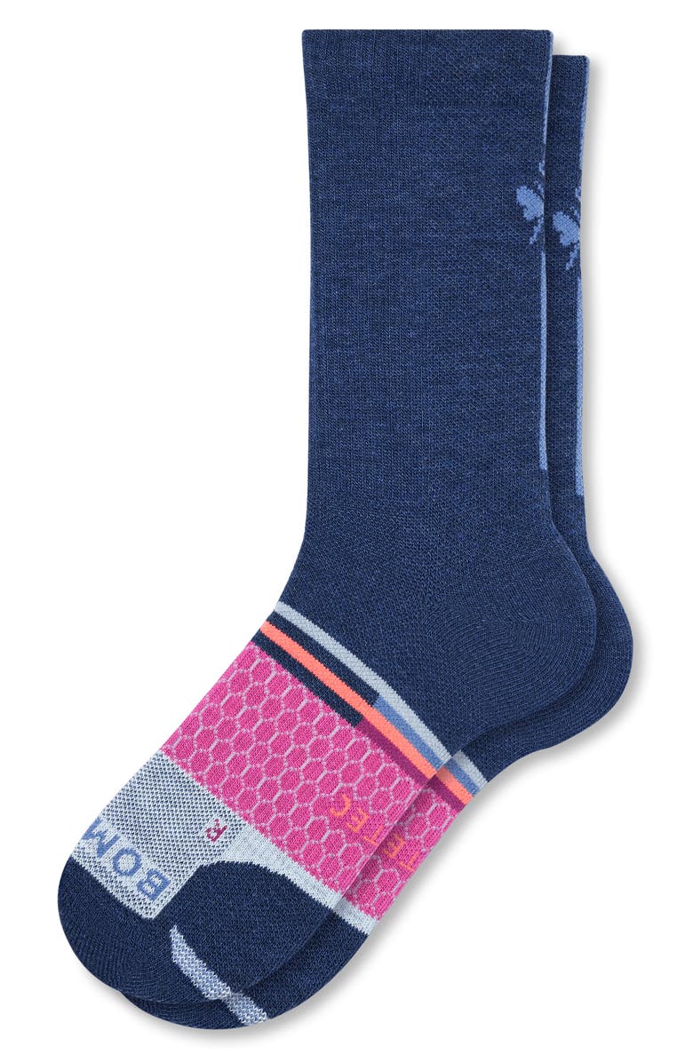 Bombas Stripe Colorblock Crew Socks, Main, color,