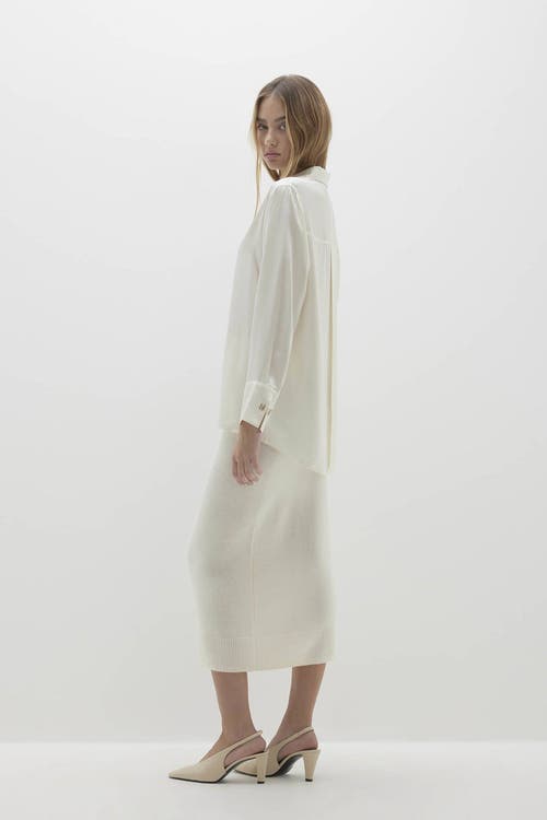 Naked Cashmere Suvi Silk Button-up Shirt In Sand