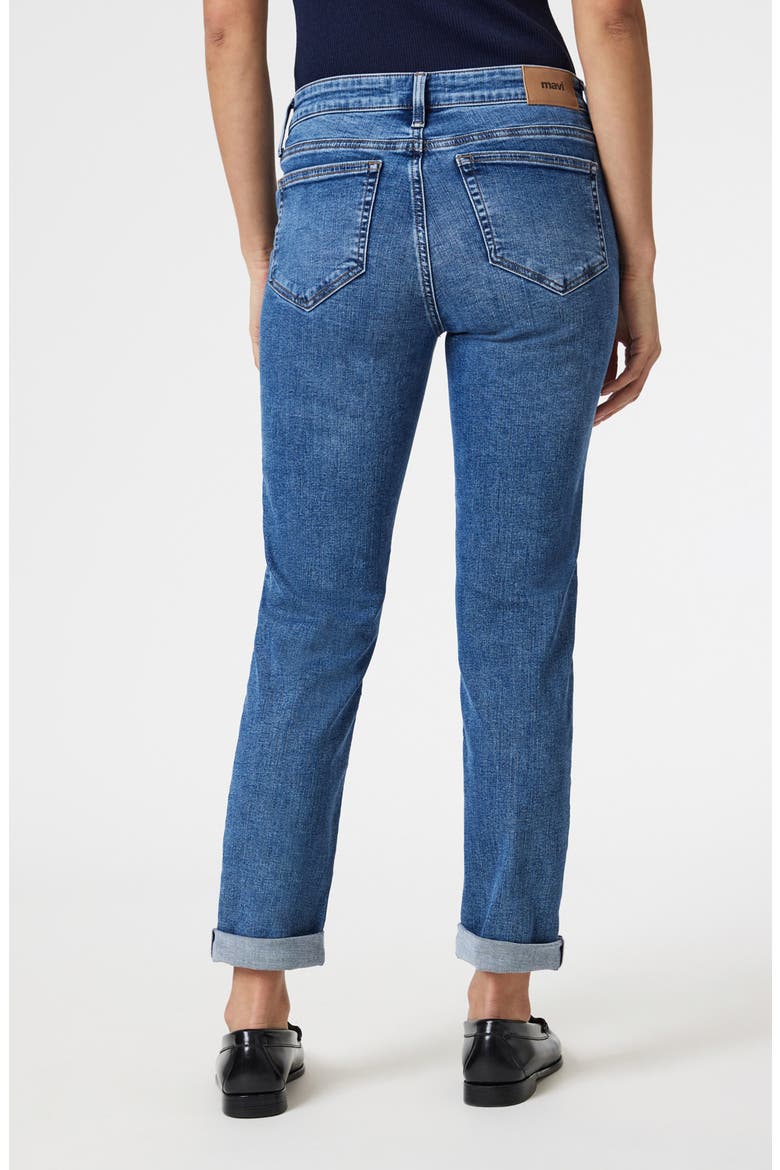 Emma Mid Rise Slim Boyfriend Jeans, Alternate, color, MID BRUSHED TRIBECA