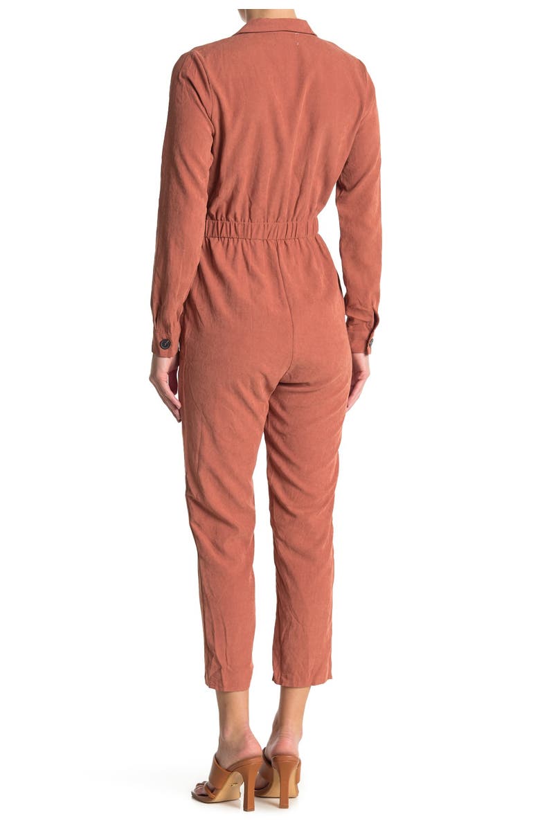 Lost + Wander Orchard Belted Long Sleeve Jumpsuit, Main, color,