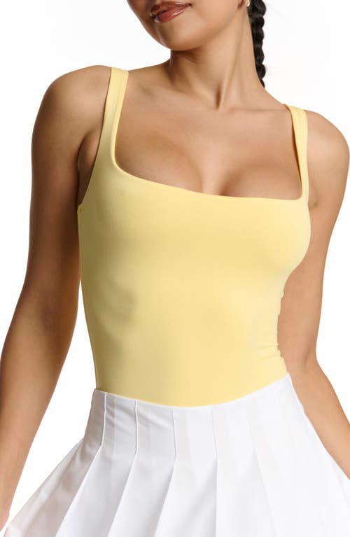 N By Naked Wardrobe Bare Tank Bodysuit In Buttercream