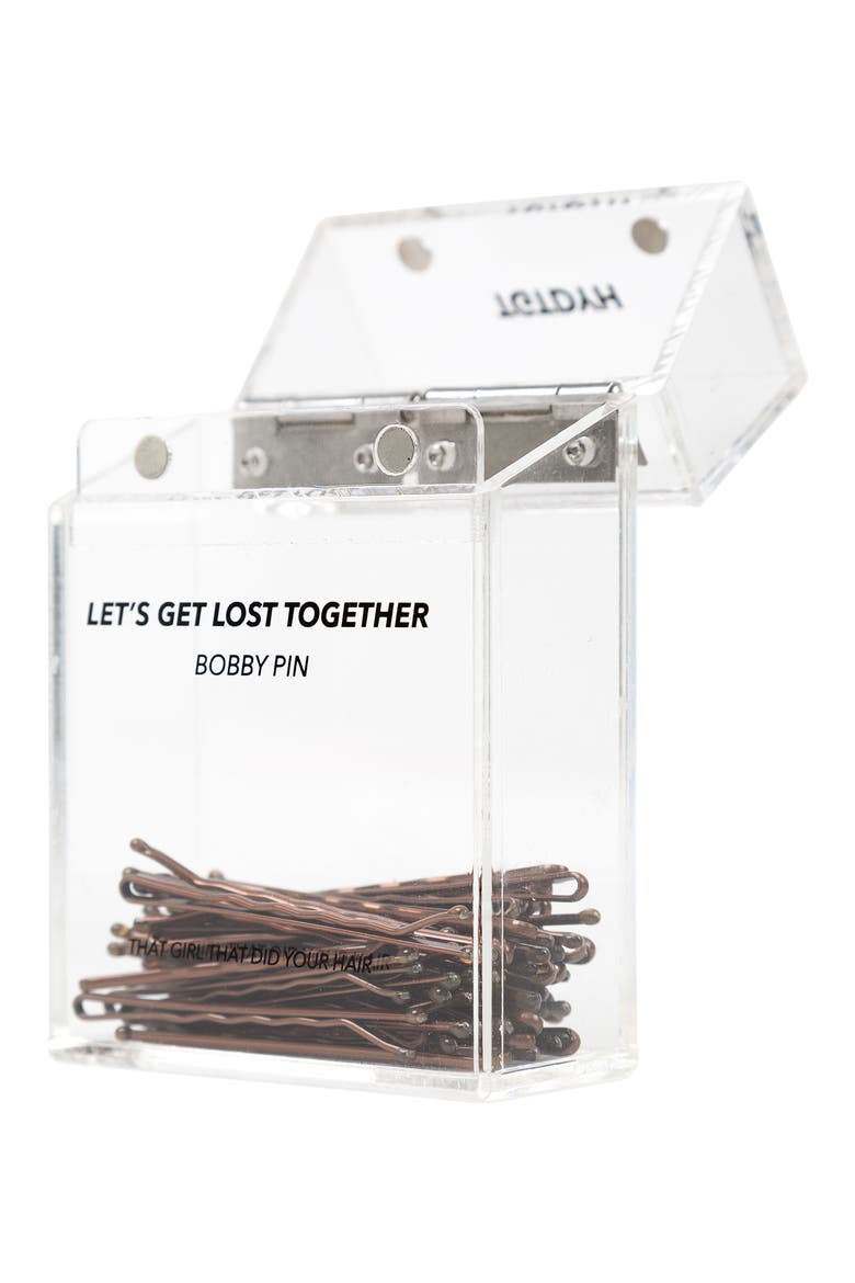 Lost50-Pack Bobby Pin Case, Alternate, color, BRUNETTE