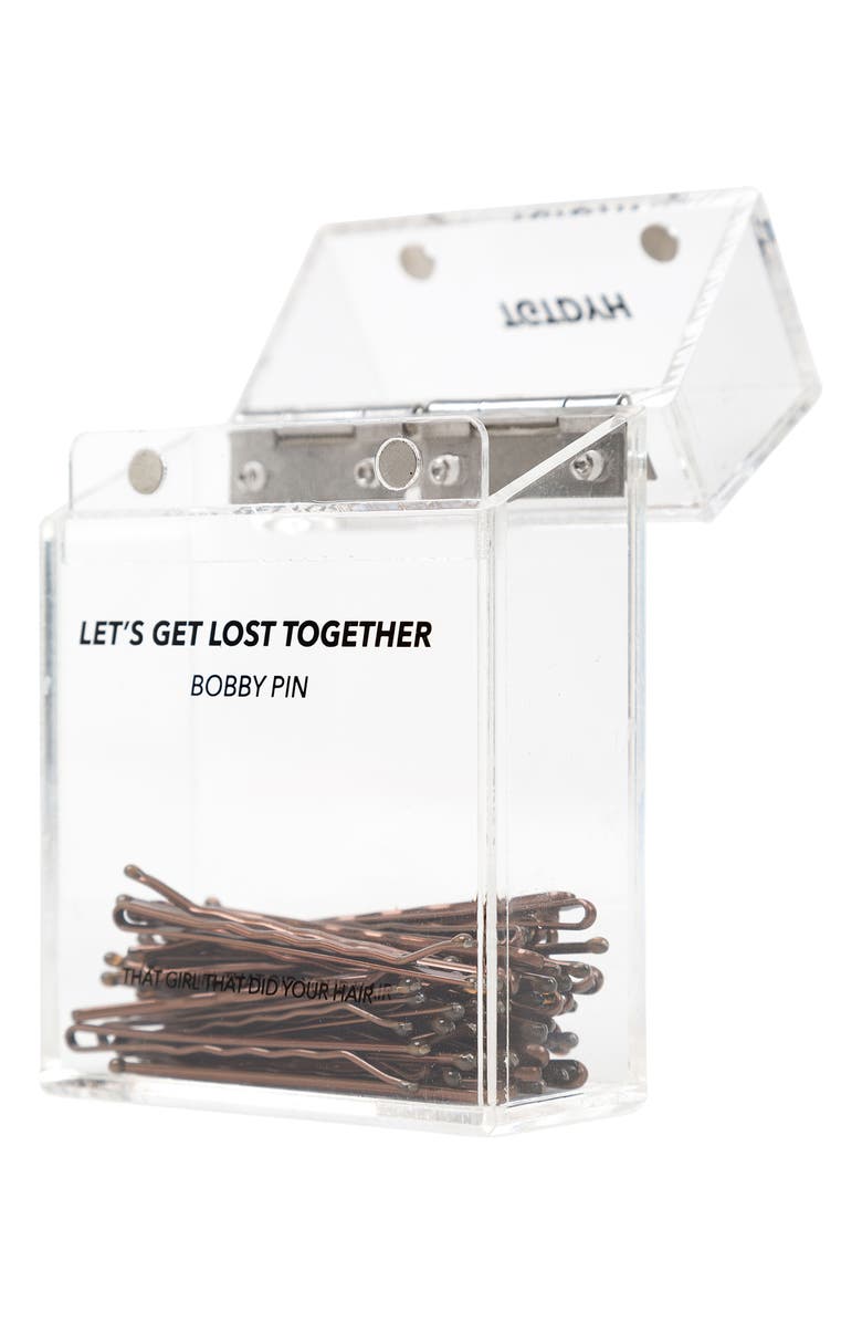 That Girl That Did Your Hair Lost50-Pack Bobby Pin Case, Alternate, color, Brunette