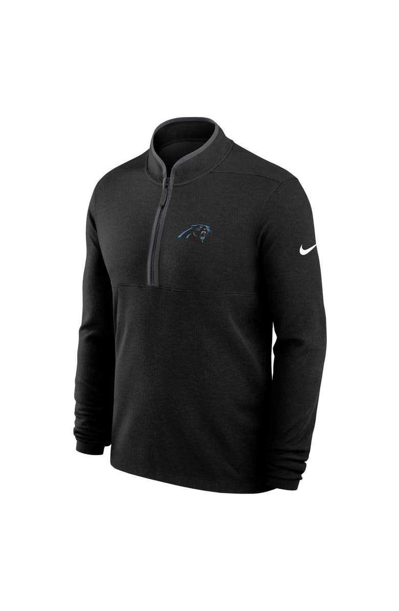 Nike Men's Nike Black Carolina Panthers Lightweight Victory Dri-FIT Half-Zip Pullover, Alternate, color, Black