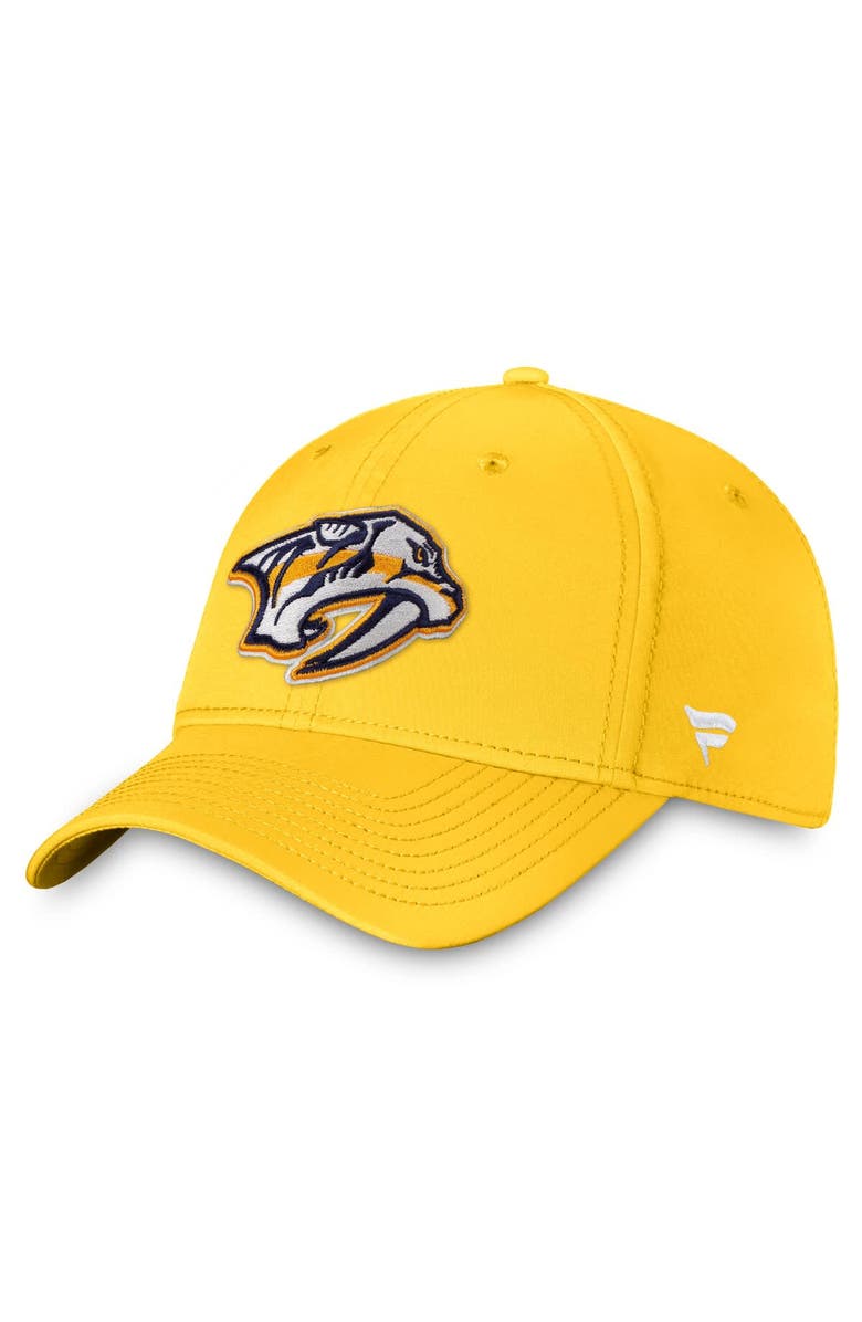 FANATICS Men's Fanatics Gold Nashville Predators Core Primary Logo Flex Hat, Main, color, Gold