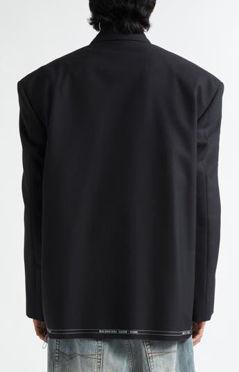 BALENCIAGA | Seamless Tailored Jacket | Men | Black/Green