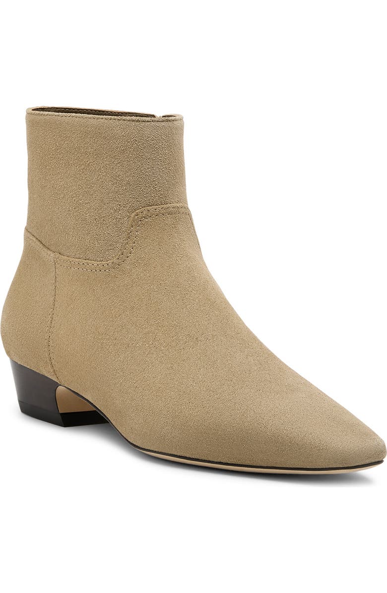 Stuart Weitzman Stassi Zip Bootie, Main, color, Golden Olive/ Marron Vino