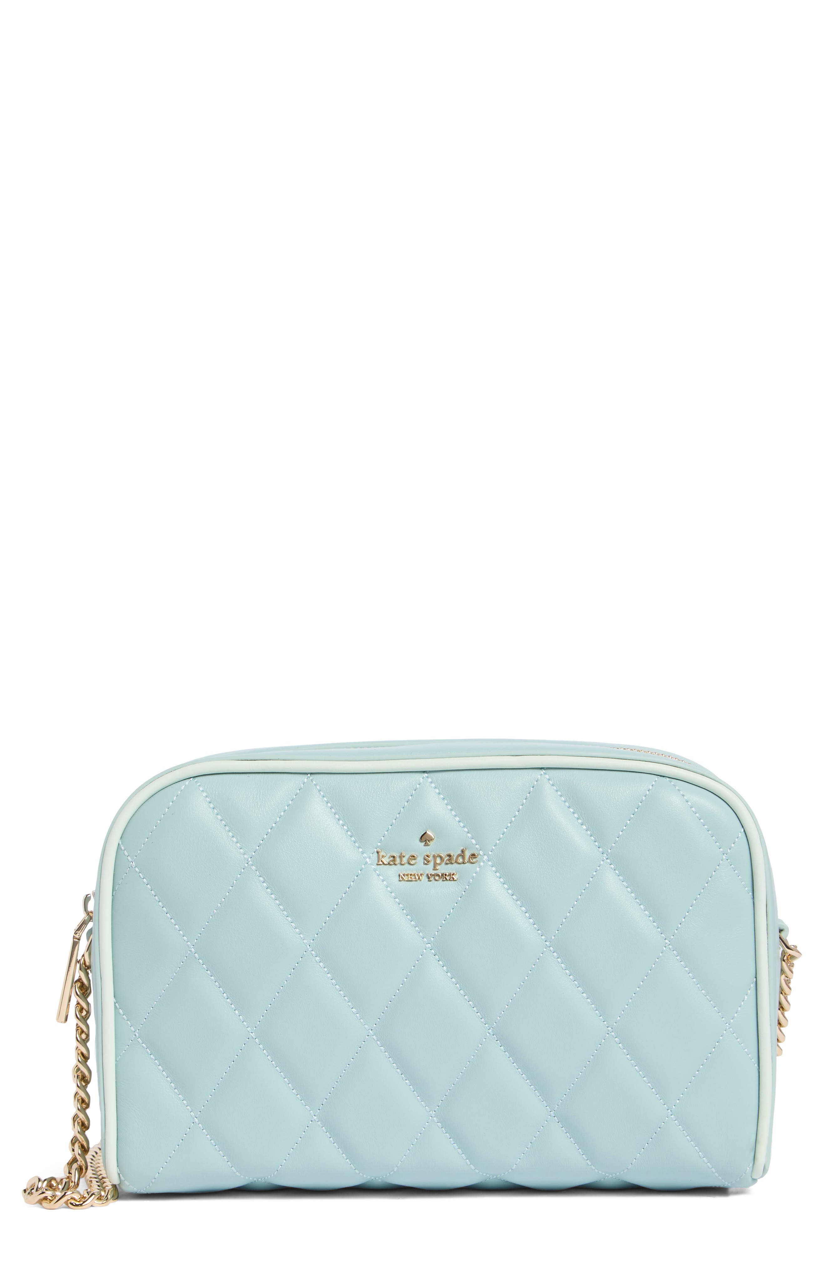 Kate Spade New York care colorblock diamond quilt leather crossbody bag