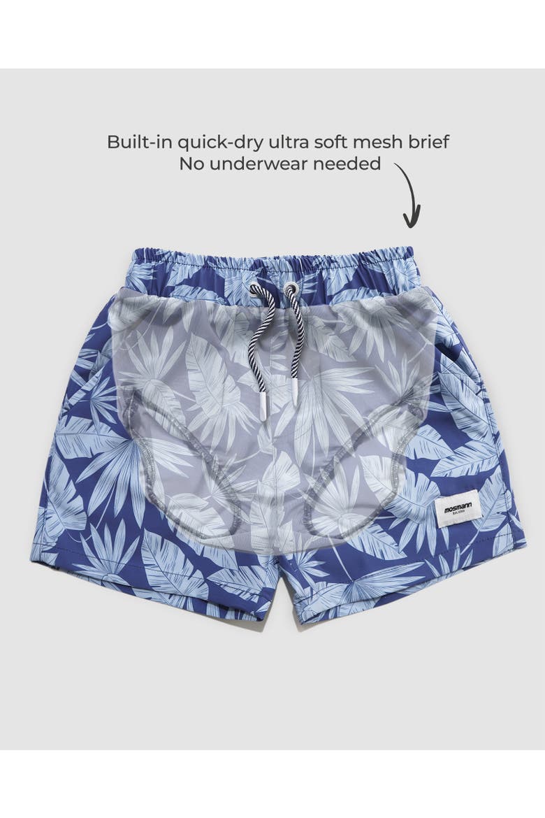 Boy's Swim Shorts, Alternate, color, Blue Multi