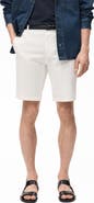 MANGO Slim Fit Flat Front Bermuda Chino Shorts