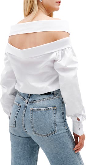 Vesper Off the Shoulder Button-Up Shirt