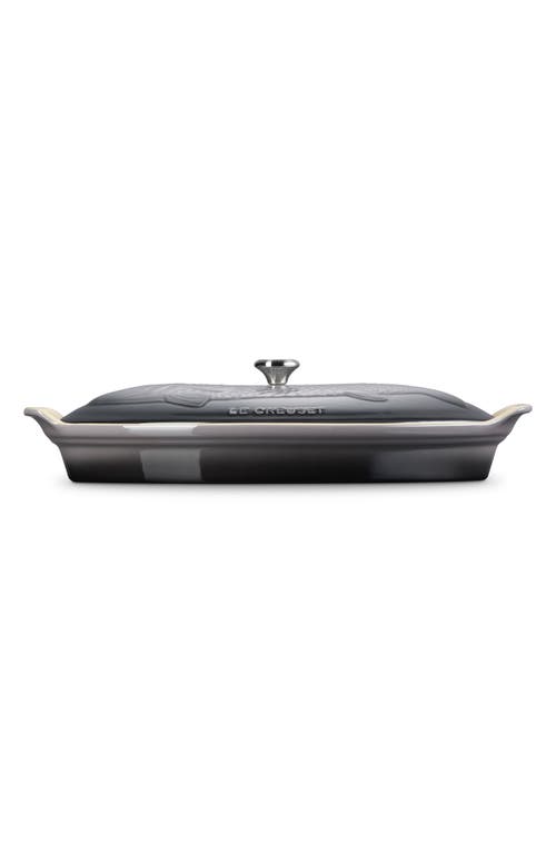 Le Creuset Heritage Covered Stoneware Fish Baker In Gray