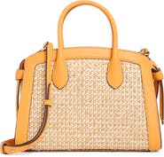 Kate Spade New York Knott Raffia Tweed Medium Zip Satchel