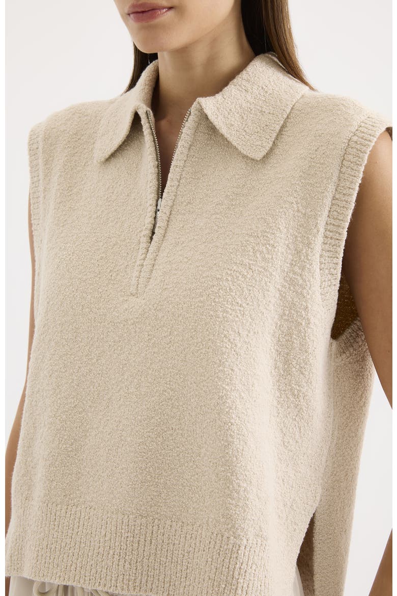 Ordell Knit Vest Top, Alternate, color, Buff