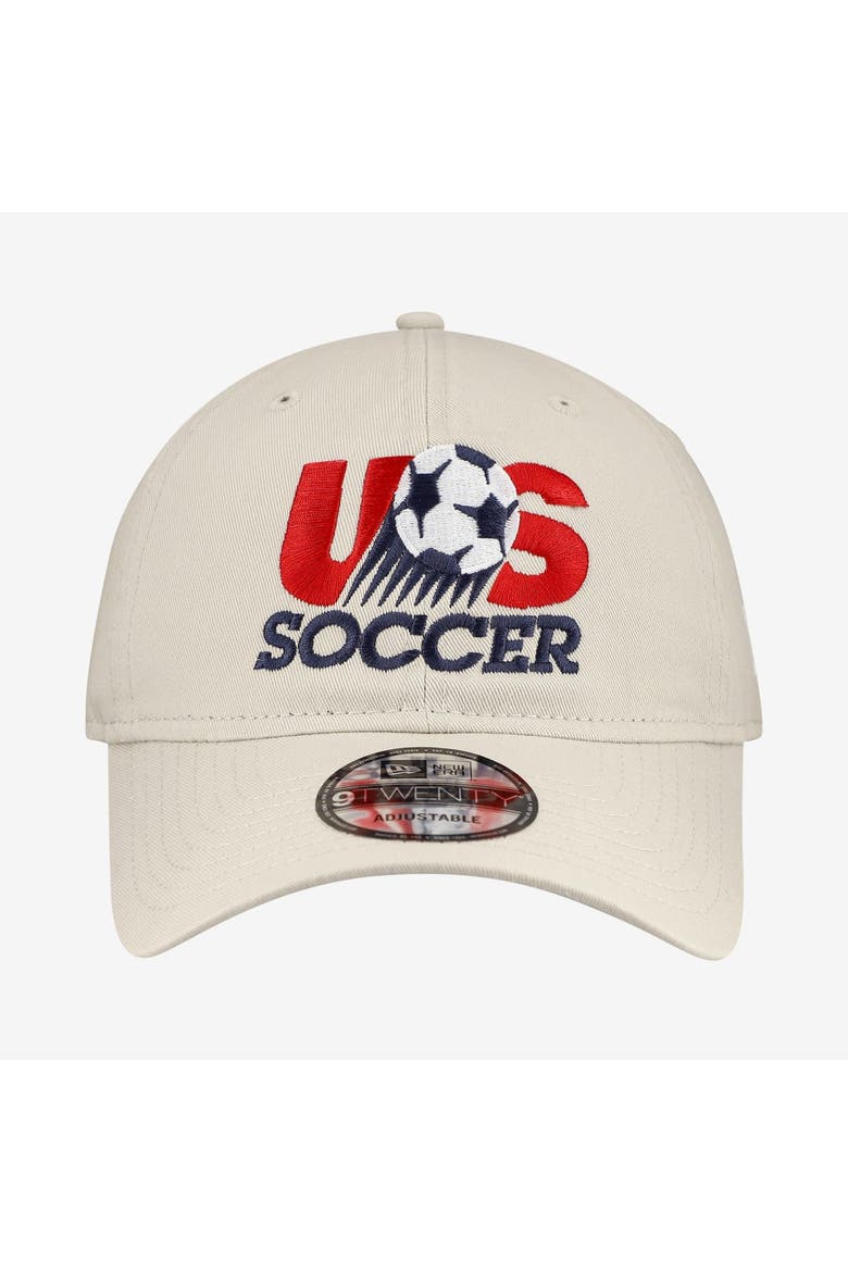 Men's New Era Tan USMNT 1993 9TWENTY Adjustable Hat, Alternate, color, Tan