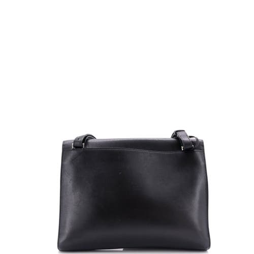 Pre-owned Hermes Hermes Sac A Depeches Messenger Bag Evergrain 29 In Black