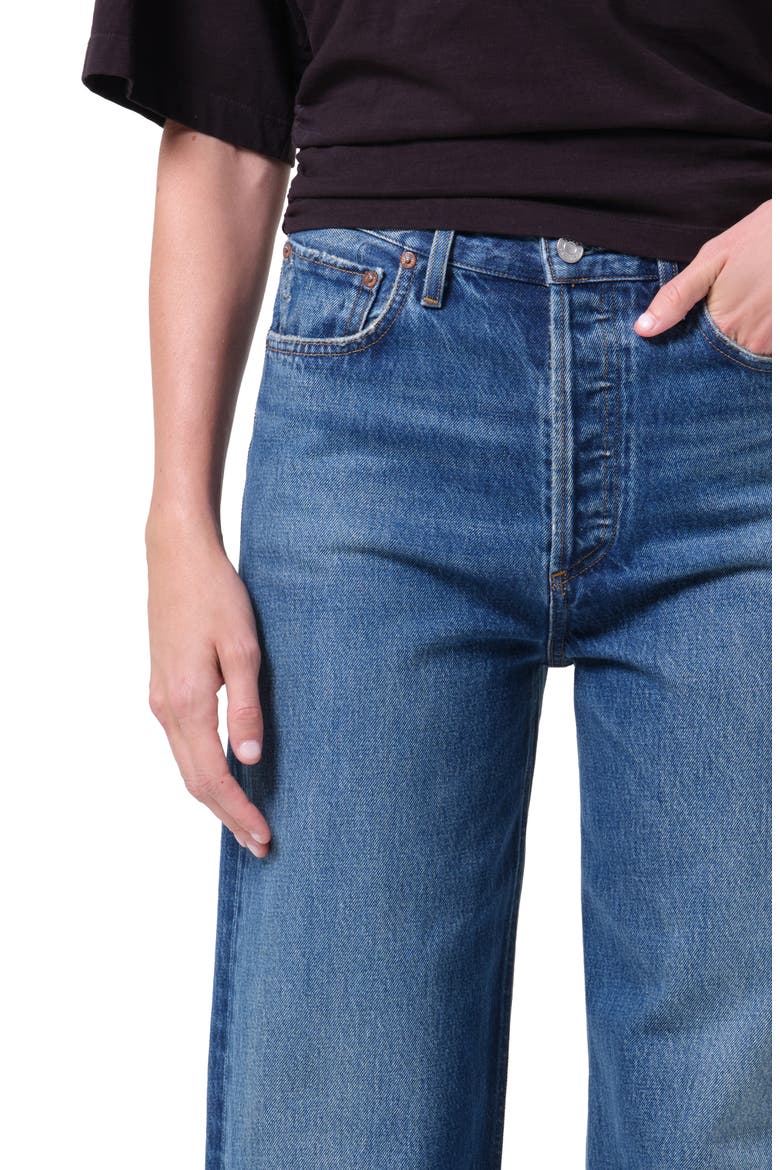 Ren High Waist Wide Leg Jeans, Alternate, color, CHAPTER DARK INDIGO