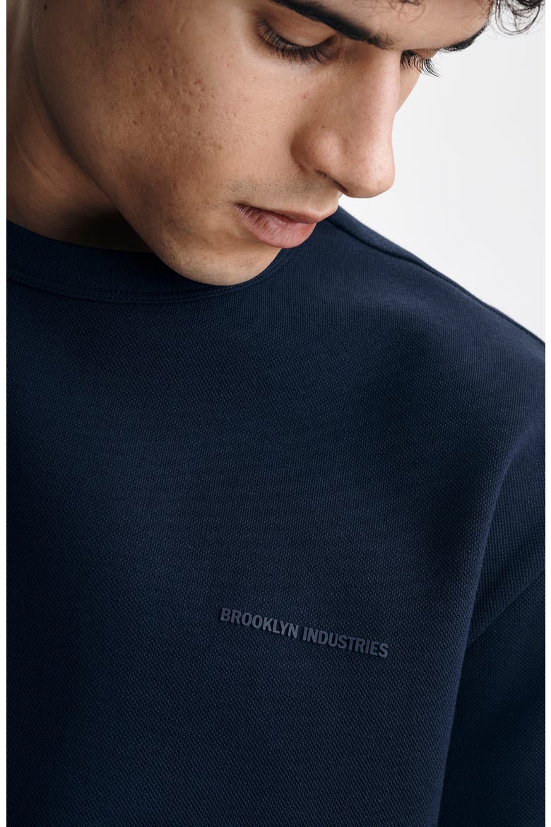 Logo Crewneck T-Shirt, Alternate, color, BLACK IRIS