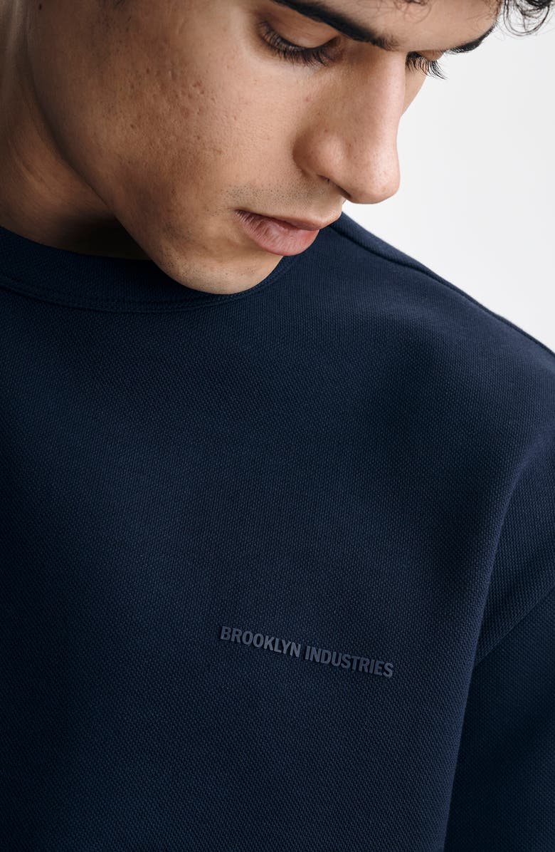 Brooklyn Industries Logo Crewneck T-Shirt, Alternate, color, Black Iris
