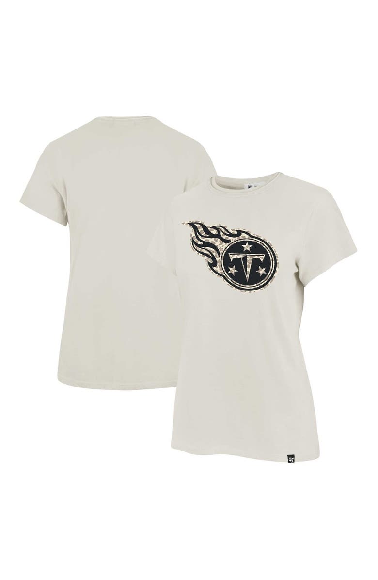'47 Women's '47 Cream Tennessee Titans Panthera Frankie T-Shirt, Main, color, Cream