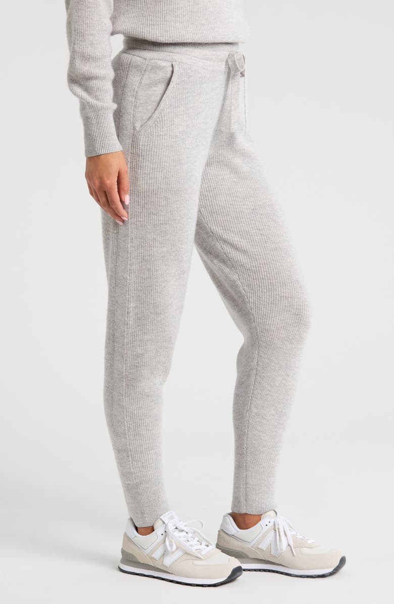 Zella Wool & Cashmere Knit Joggers, Alternate, color,
