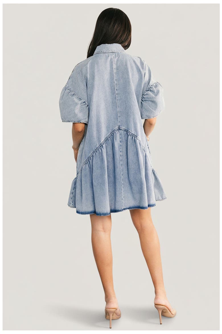 Laguna Short Dress, Alternate, color, Light Wash
