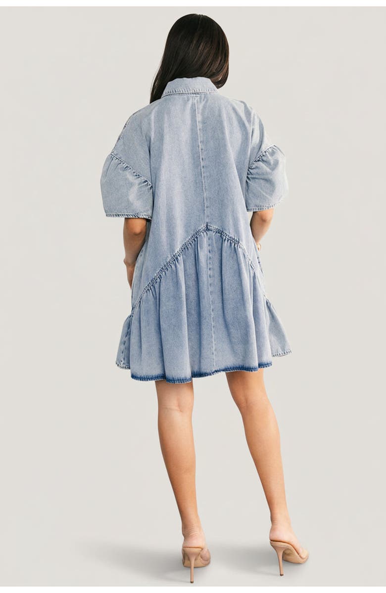 Baltic Børn Laguna Short Dress, Alternate, color, Light Wash