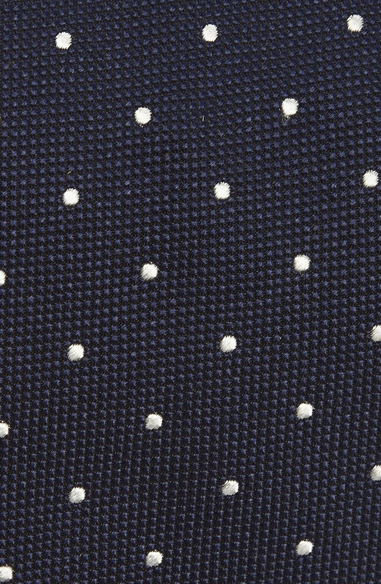 BOSS Neat Dot Silk Tie, Alternate, color, Dark Blue
