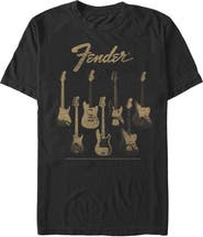 FENDER Men's Fender Distressed Guitars Group Graphic T-Shirt
