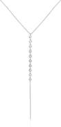 The Lovery Lariat Bezel CZ Necklace