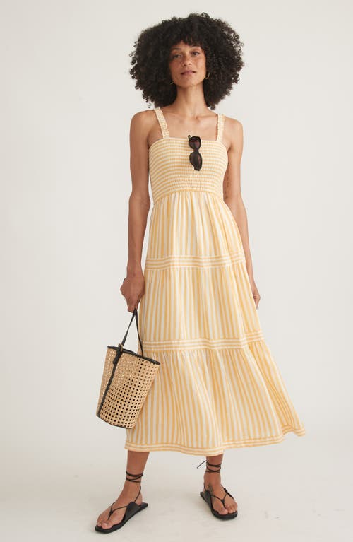 Marine Layer Selene Maxi Dress In Golden Yellow