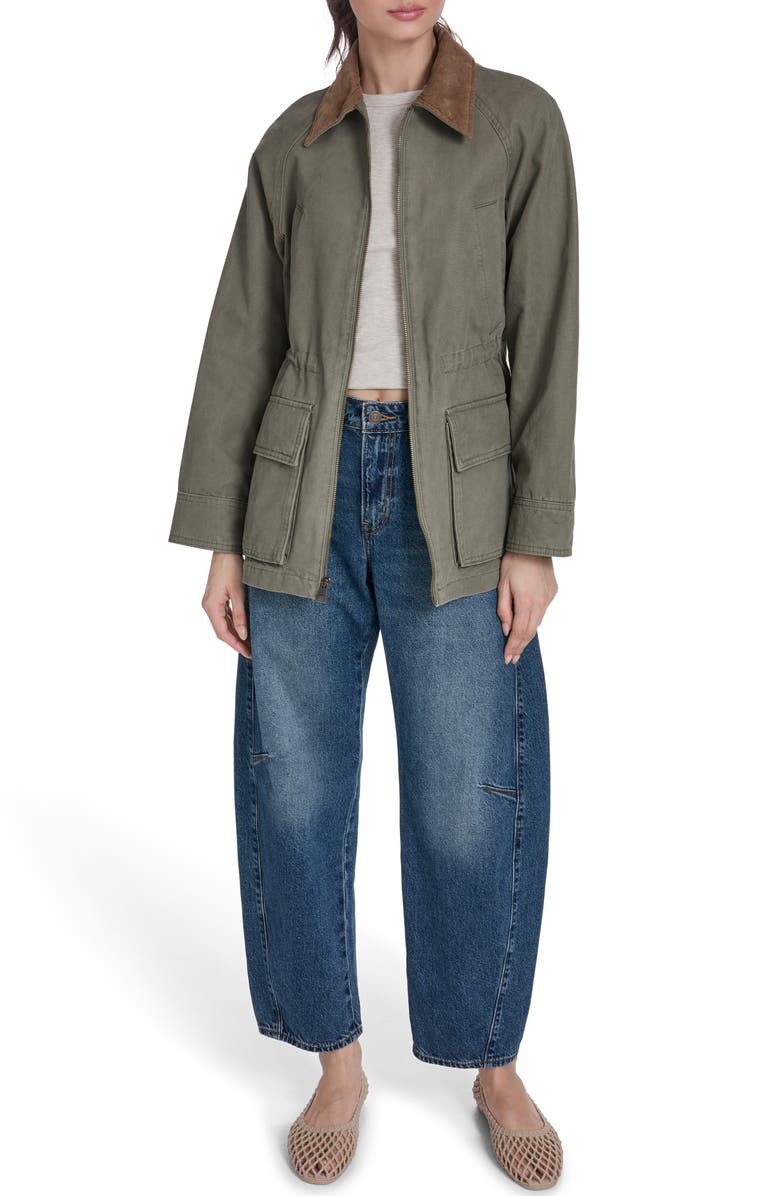 Levi's Cinched Barn Jacket, Alternate, color, Olive Night