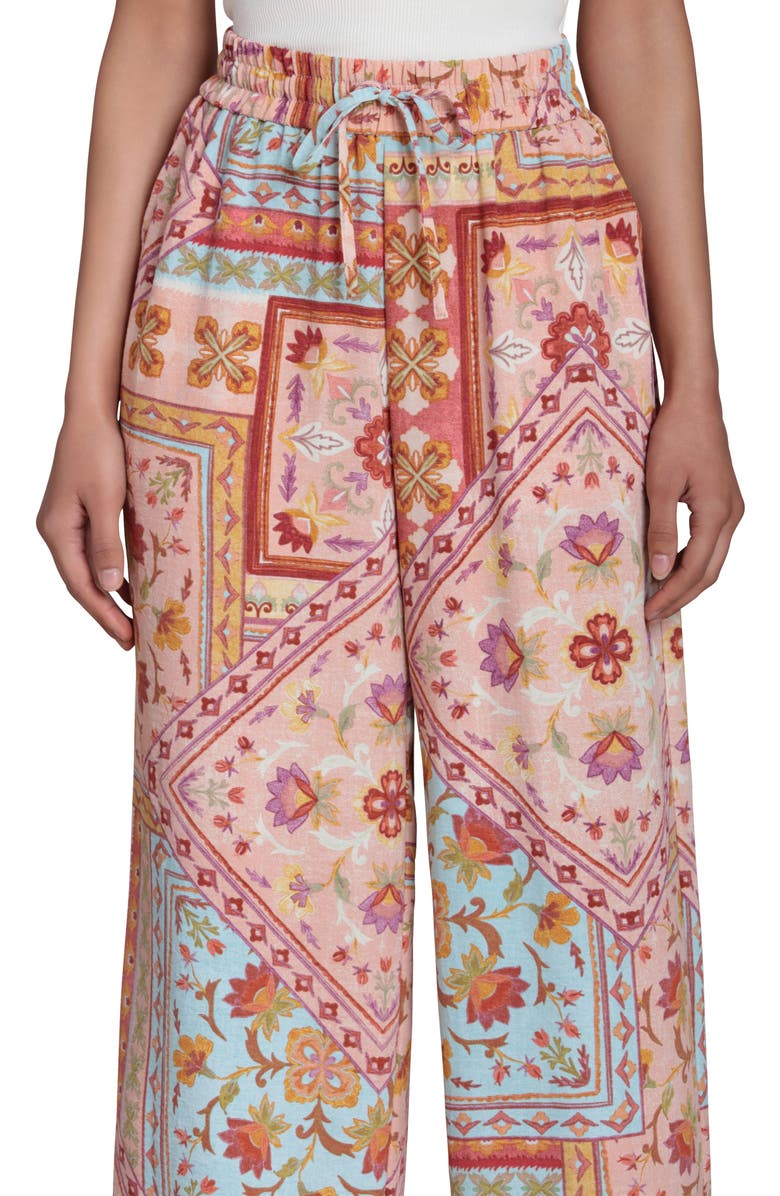 Bagatelle Elastic Waist Pull On Pants, Alternate, color, De Sole Tile
