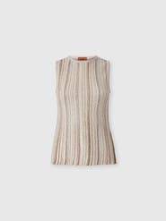 Missoni Sleeveless Ribbed Top With Sequins