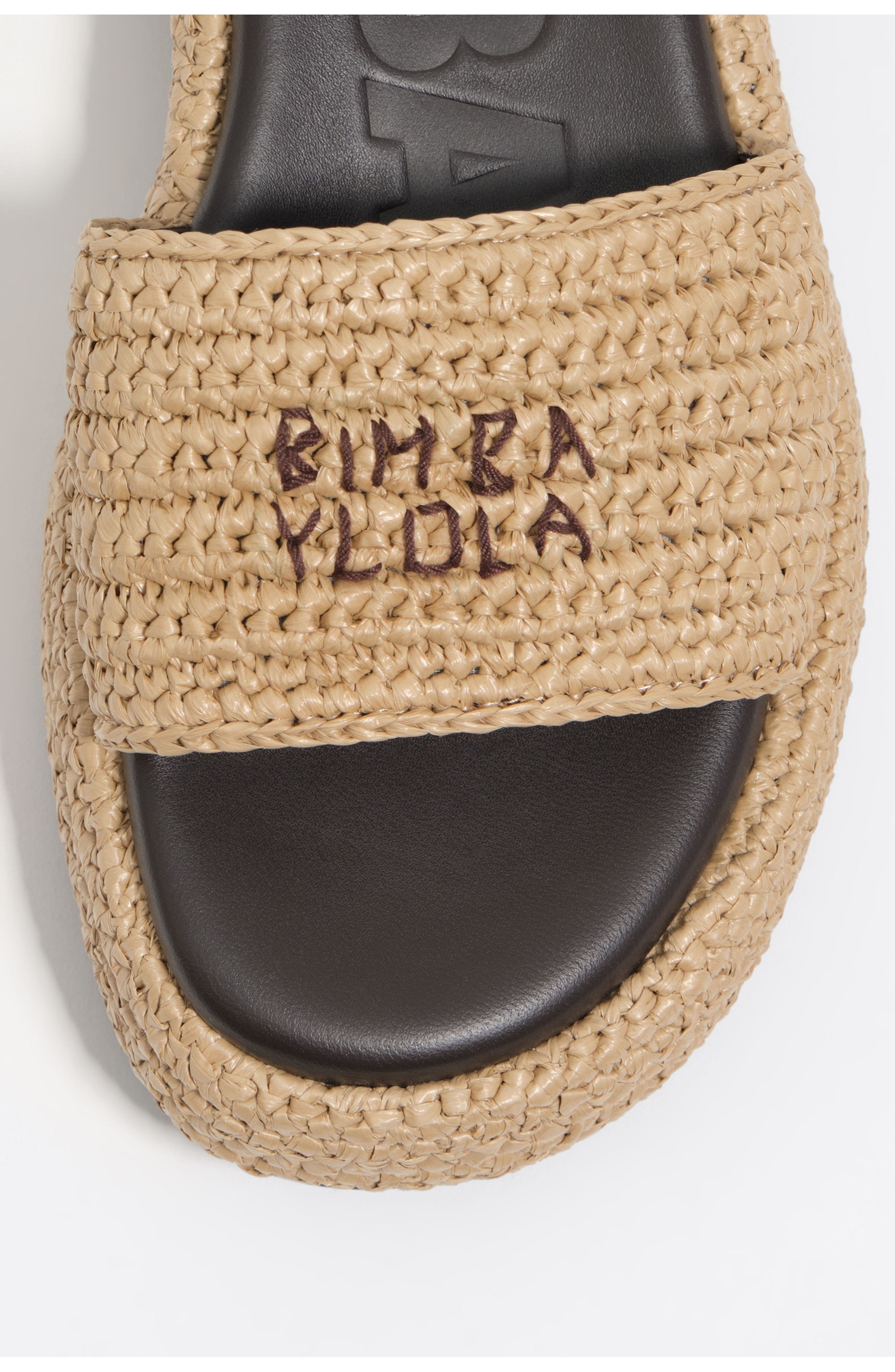 Bimba y Lola Raffia Sandals, Alternate, color, Natural